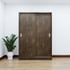 Tủ Quần Áo Cửa Lùa 1m4 Gỗ MDF Phủ Melamine Màu Mun