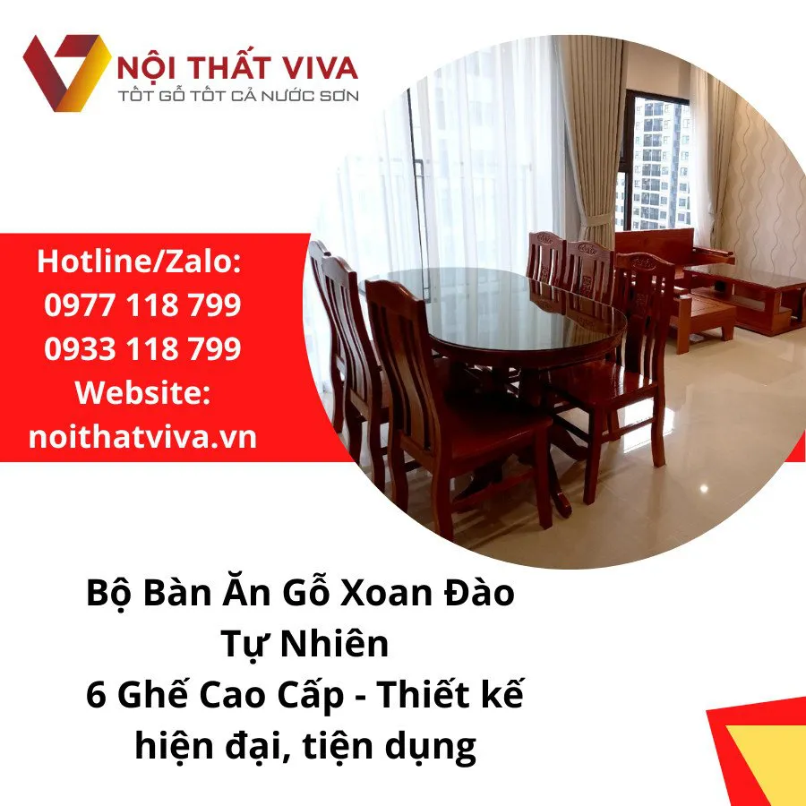 Bàn ăn 6 người hiện đại – Chia sẻ kinh nghiệm chọn mua mẫu thịnh hành