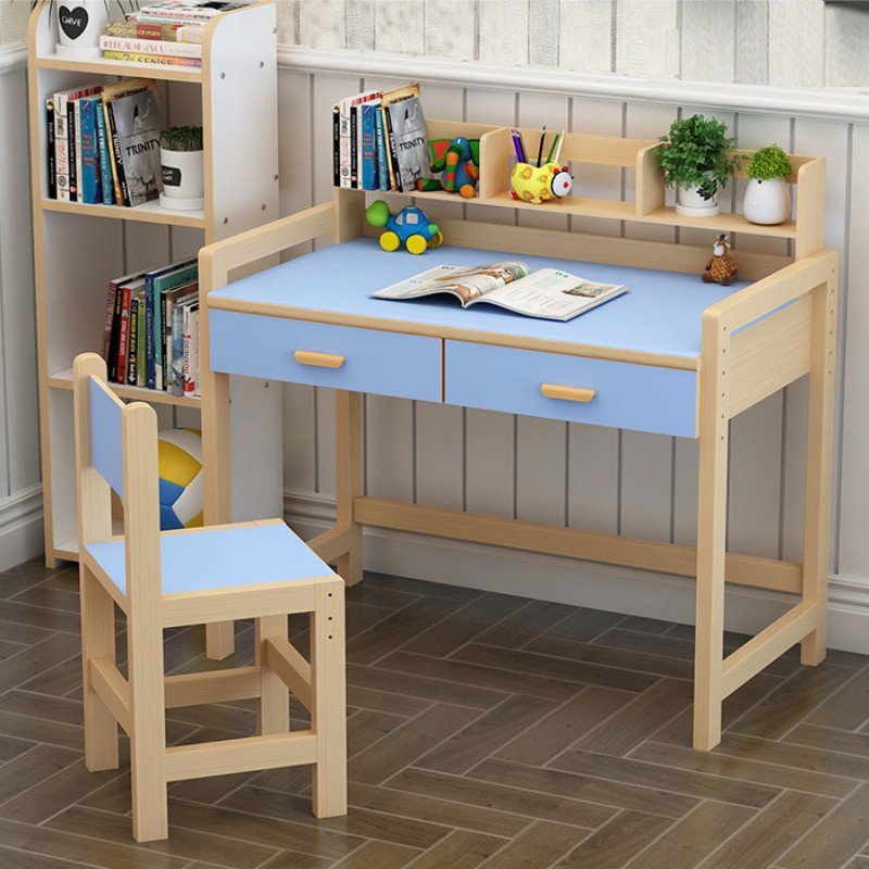 Mẫu bàn học thông minh gỗ đơn giản, dễ sử dụng, nhiều tiện ích.
