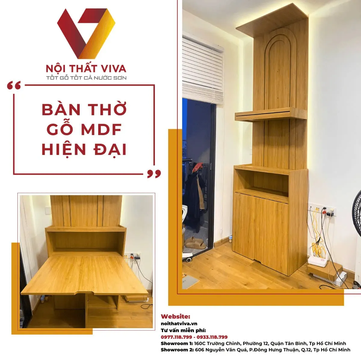 Bàn Thờ Gỗ Công Nghiệp