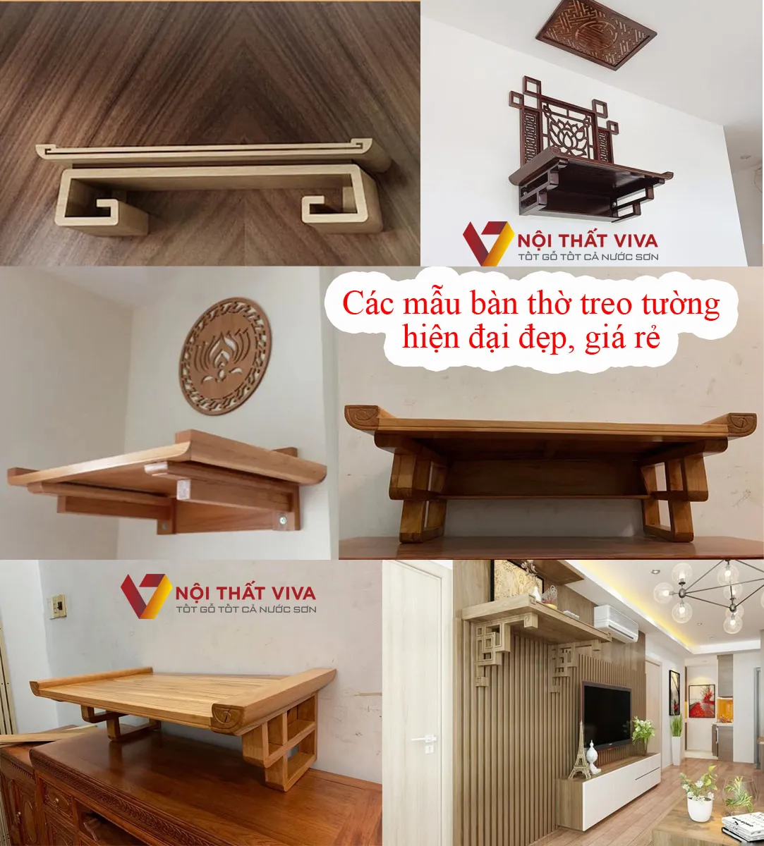 Bàn thờ treo tường hiện đại, đẹp, bán chạy trên thị trường.