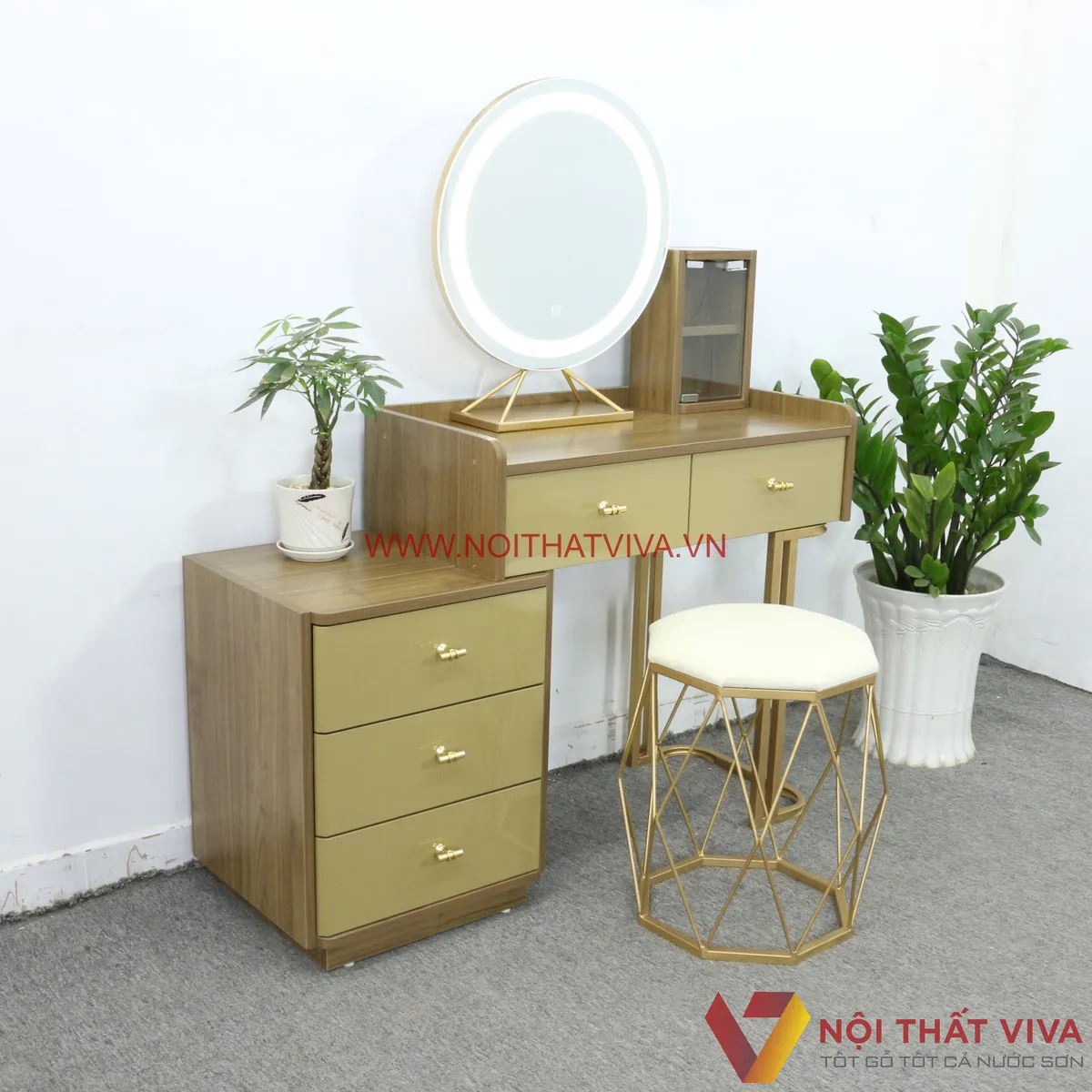 Bàn trang điểm có kệ - Cực tiện nghi với nhiều mẫu giá rẻ chất lượng