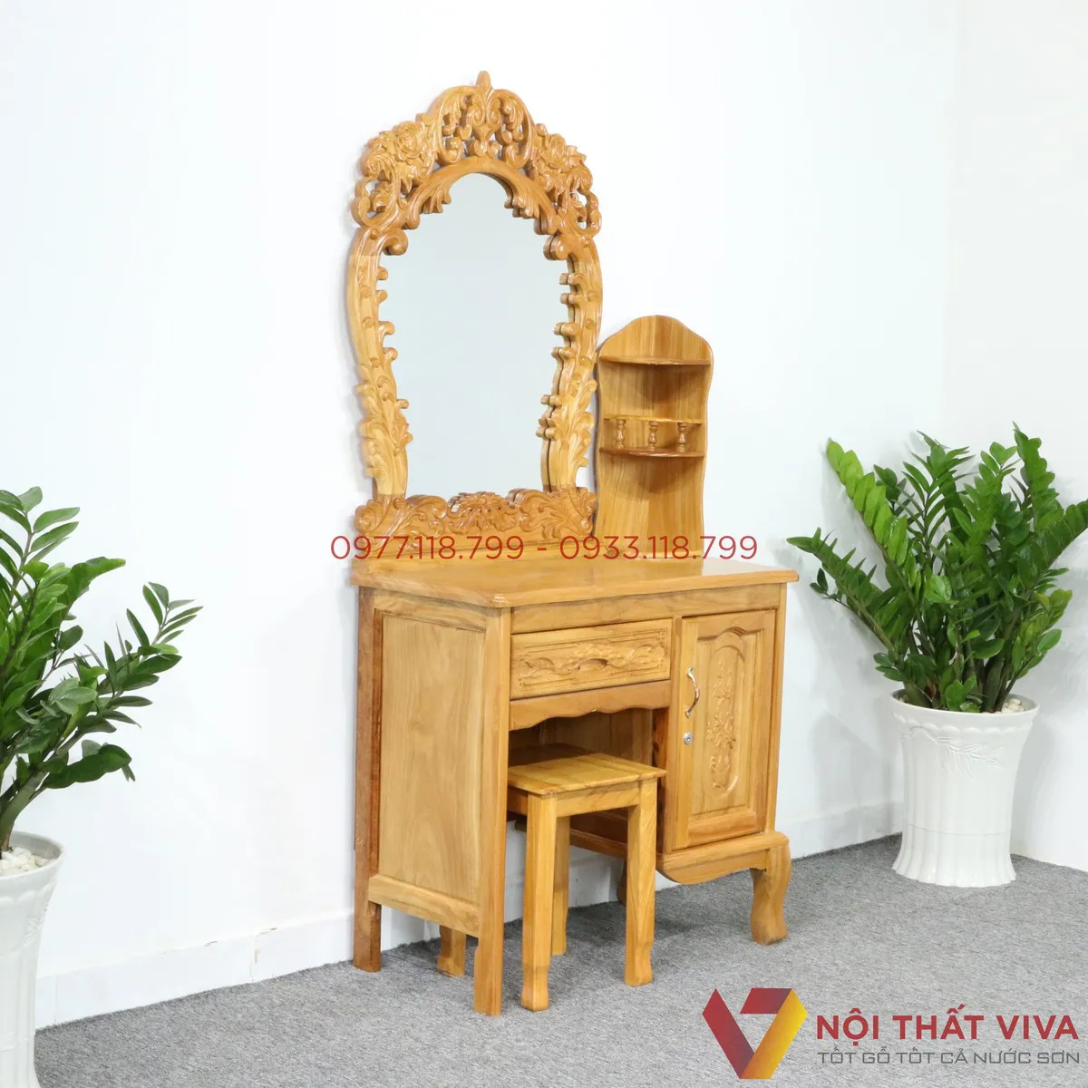 Bàn trang điểm có kệ - Cực tiện nghi với nhiều mẫu giá rẻ chất lượng