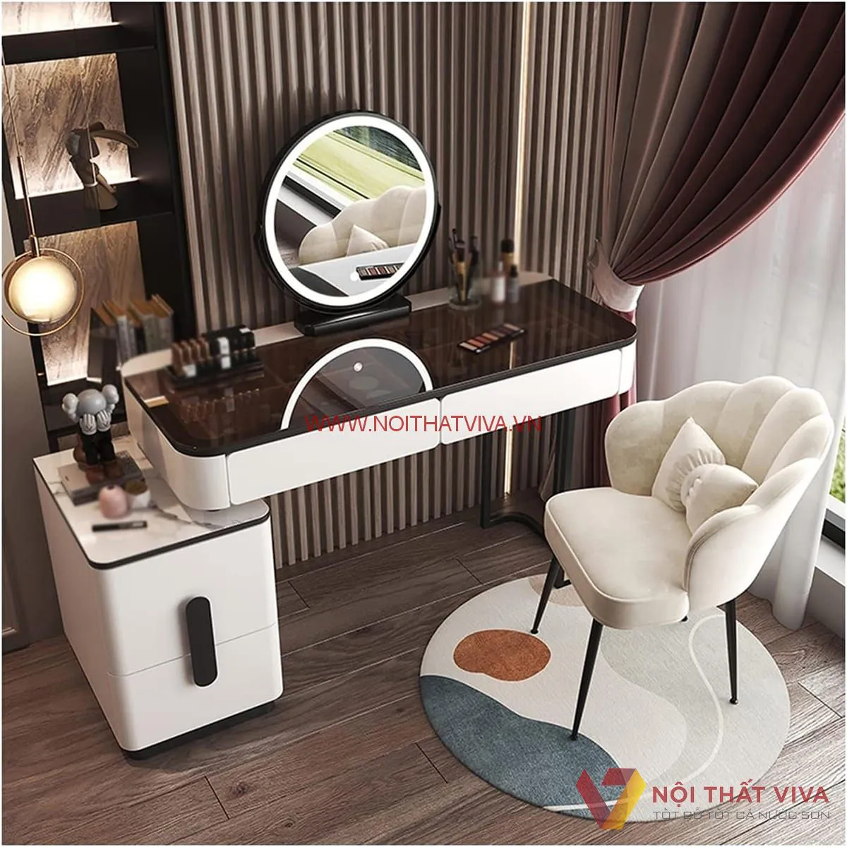 Nội thất Viva có đa dạng mẫu bàn trang điểm hiện đại đẹp, đủ các mức giá phục vụ khách hàng tốt nhất.