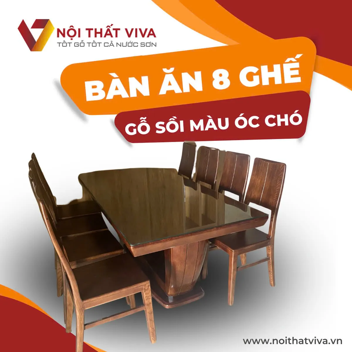 Bộ Bàn Ăn 8 Ghế