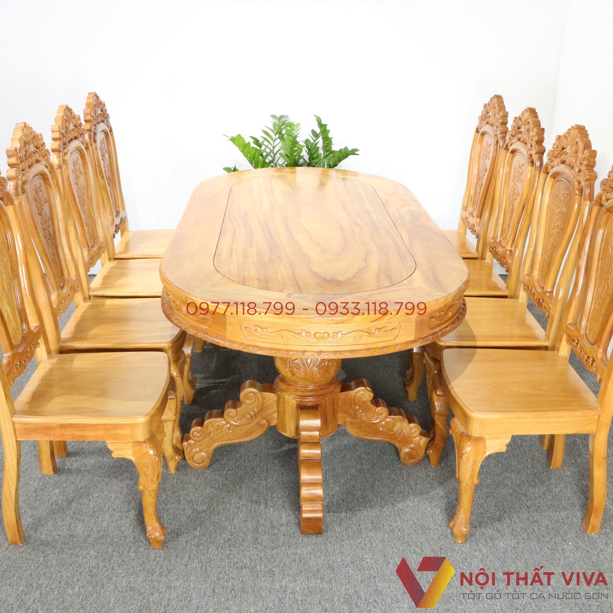 Bộ bàn ăn 8 ghế đẹp, giá rẻ, chất lượng