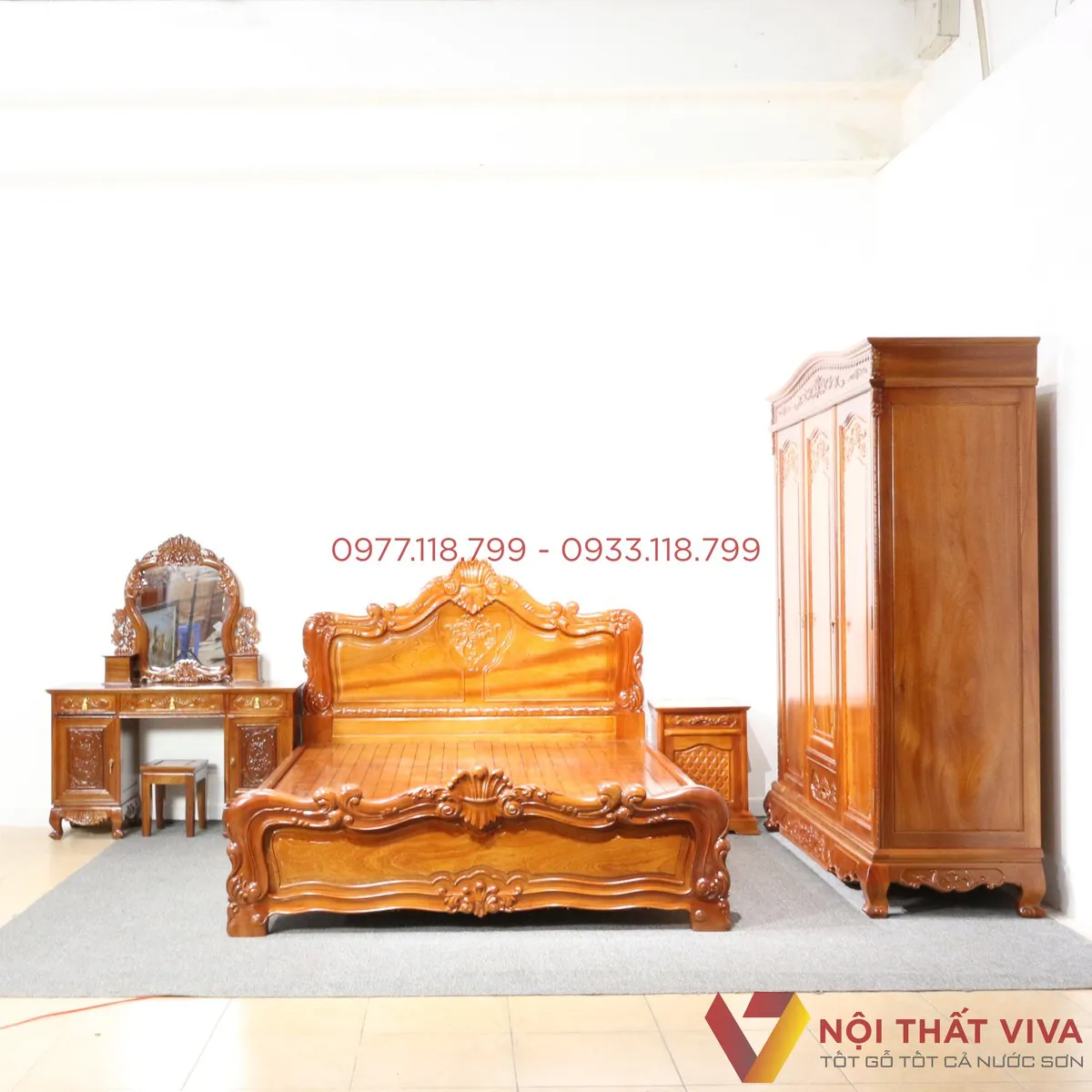 Bộ giường tủ phòng ngủ tân cổ điển và những cách decor ấn tượng