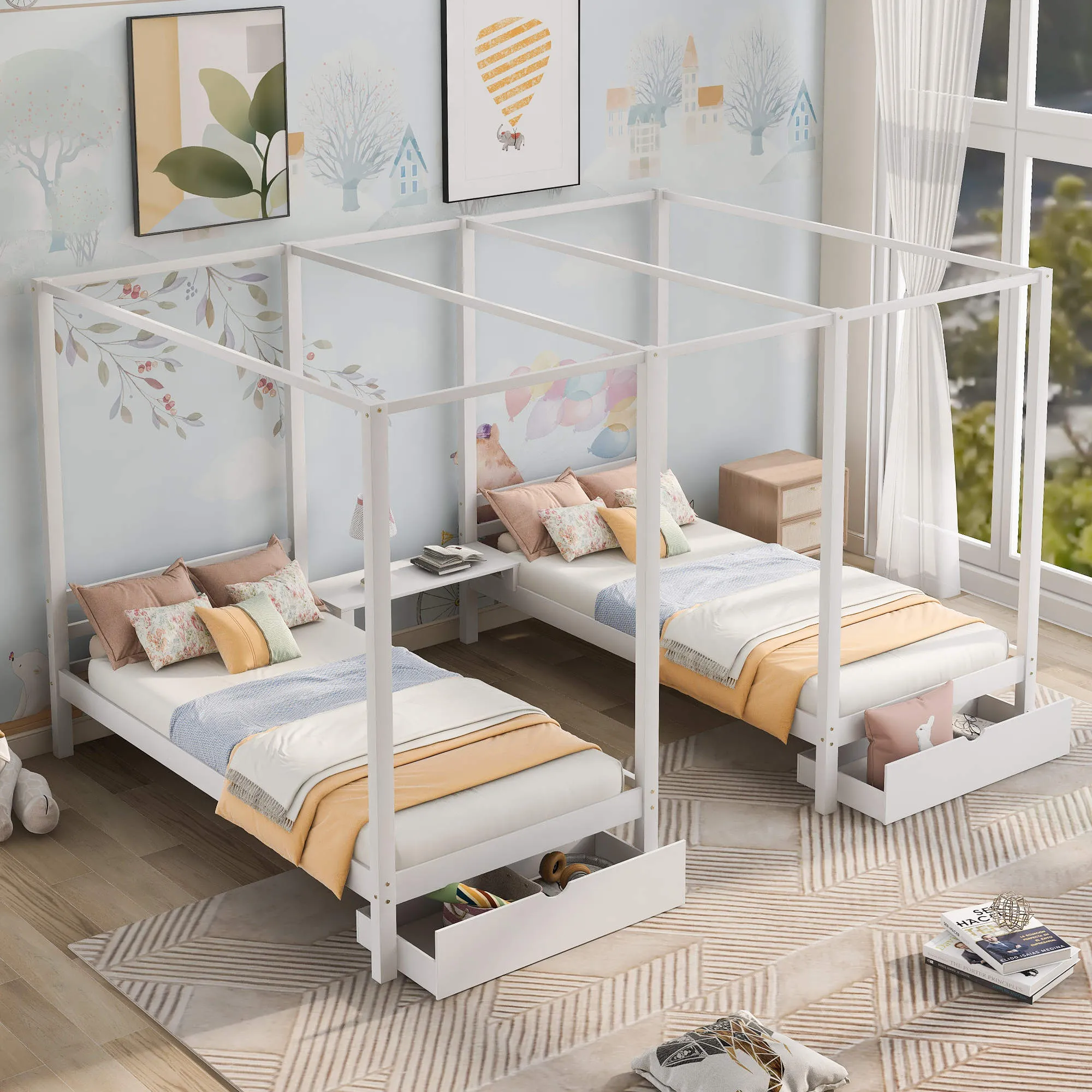 [BST] Thiết kế phòng ngủ 2 giường đầy sáng tạo đẹp đỉnh cao mới nhất 