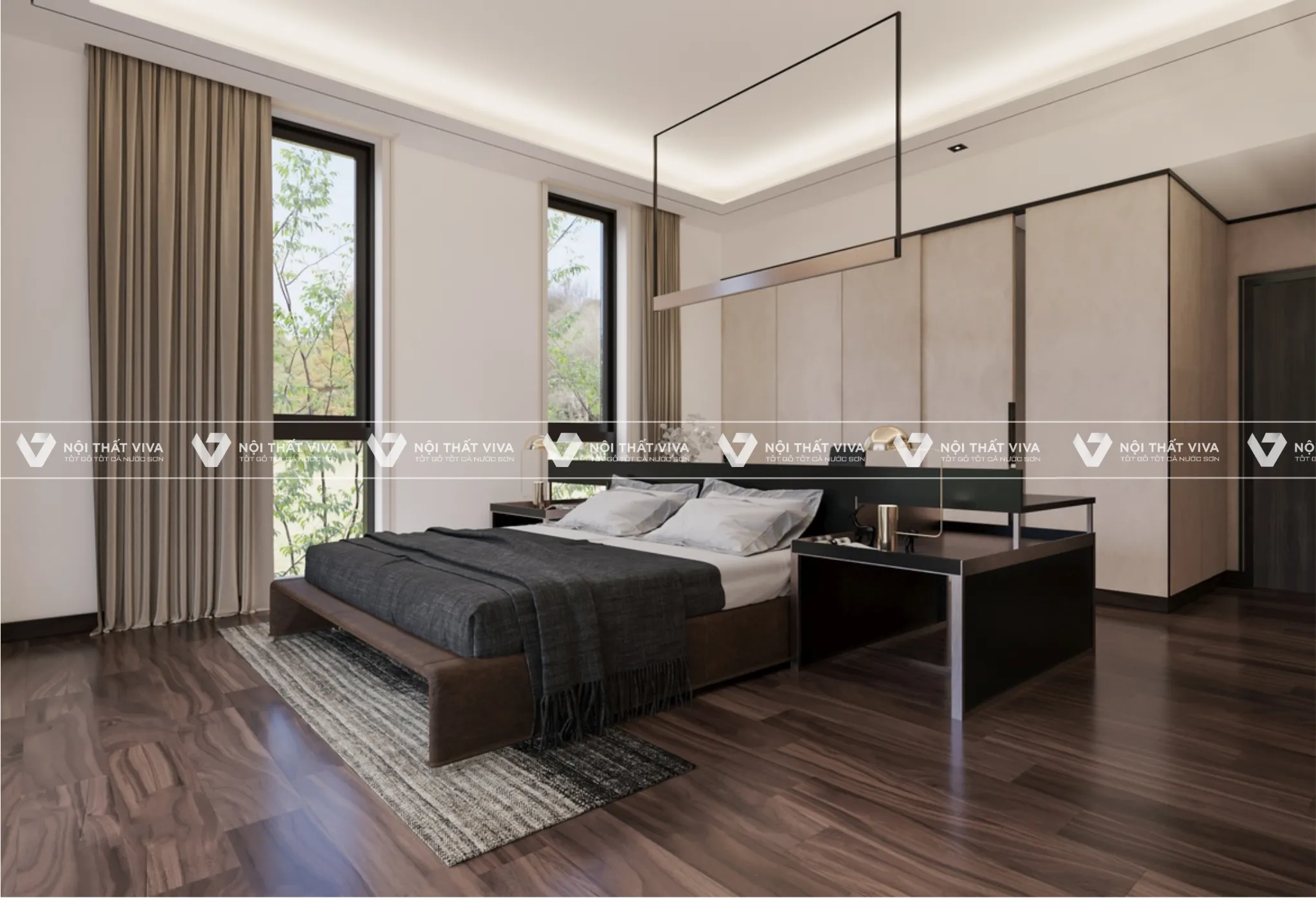 ​​​​​​​Đa dạng mẫu giường ngủ hiện đại, đơn giản mà đẹp sang trọng giá rẻ tại Nội thất Viva.