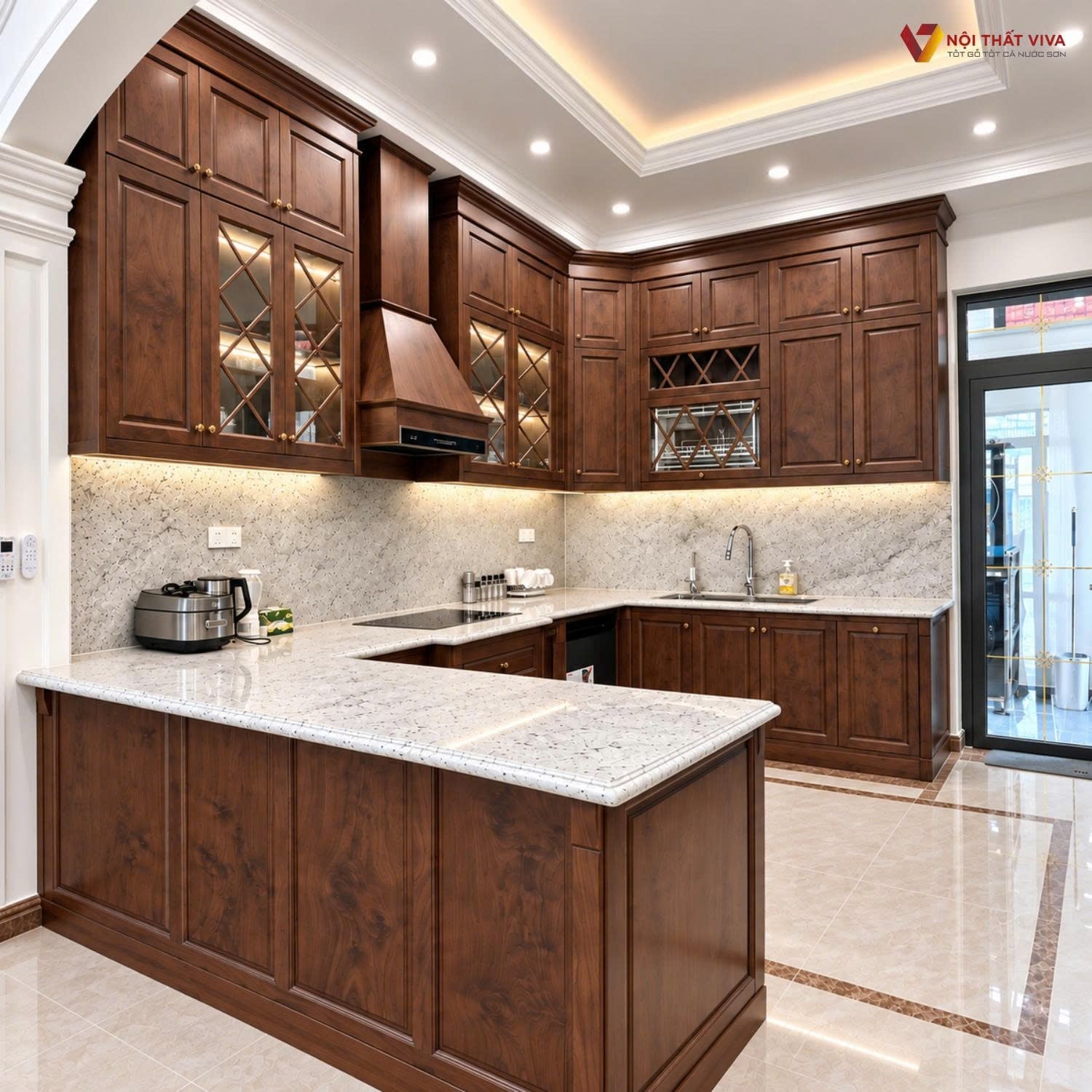 Ph&ograve;ng bếp đồng bộ phong c&aacute;ch hiện đại