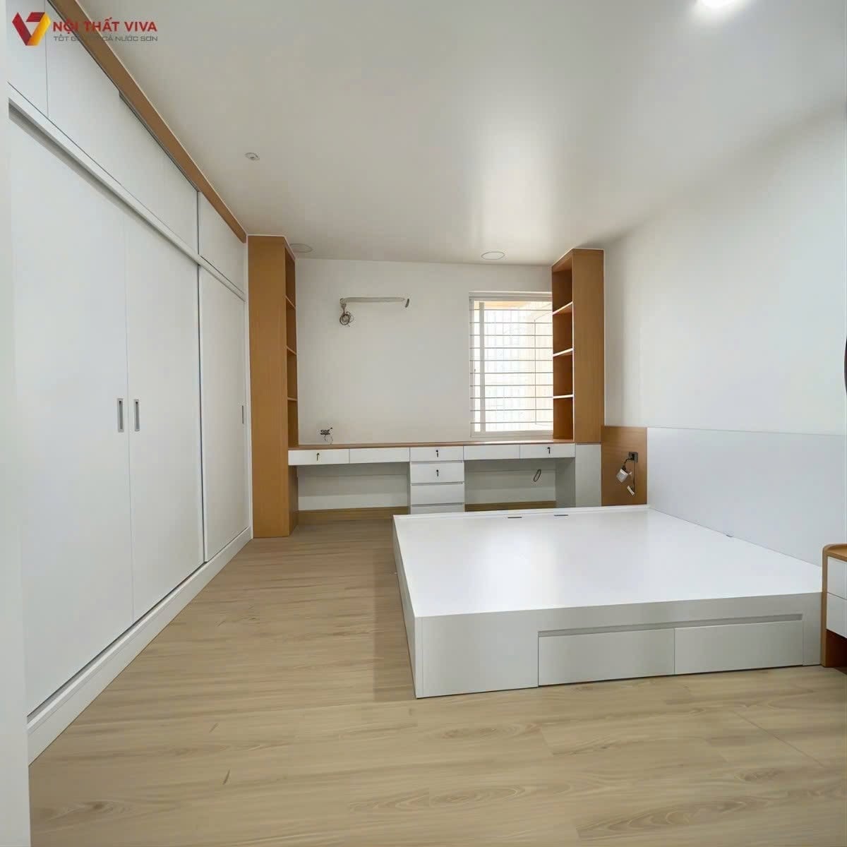 Thiết kế ph&ograve;ng ngủ hiện đại