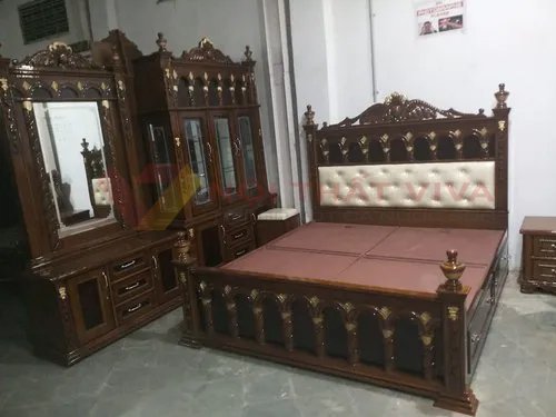 Mẫu combo phòng ngủ gỗ tự nhiên đẹp, chất lượng, kiểu dáng độc lạ.
