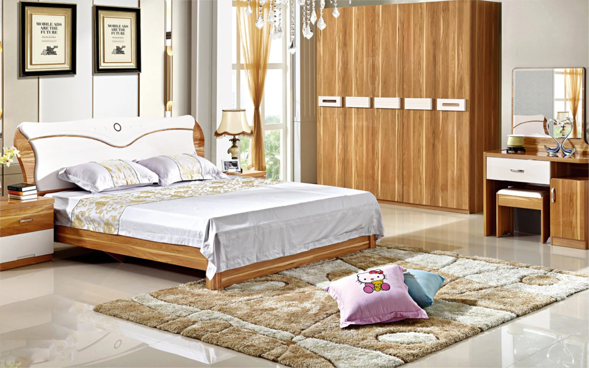 Combo phòng ngủ hiện đại gỗ tự nhiên và gỗ MDF, giảm giá 20-30% TP.HCM
