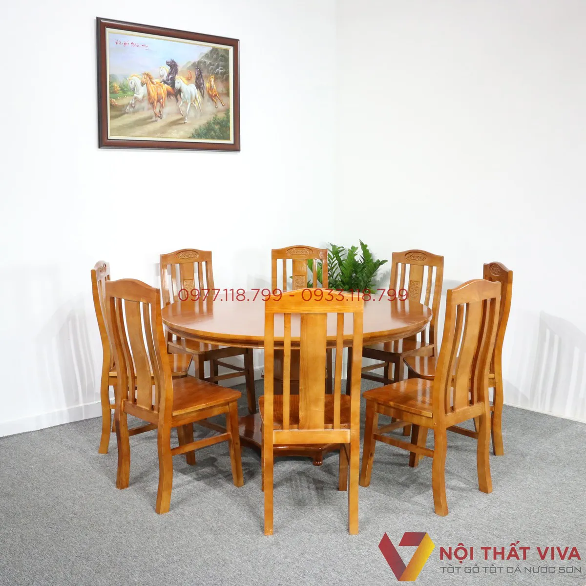 Đa dạng mẫu mã bàn ăn tròn bằng gỗ theo xu hướng dành cho gia đình Việt