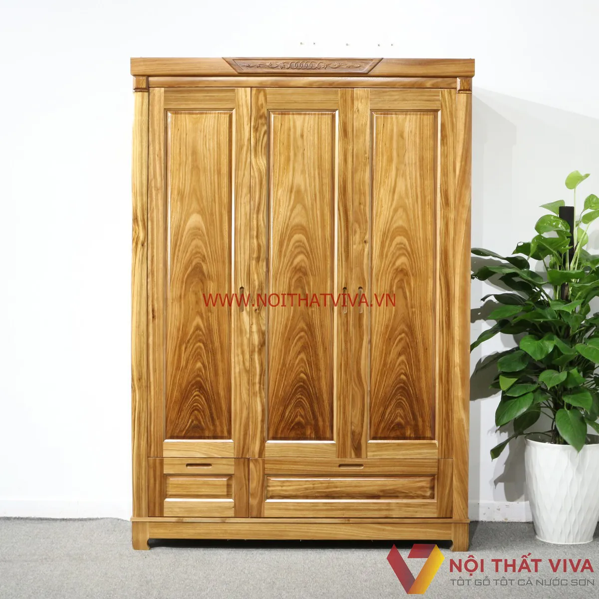 mẫu tủ áo 2 buồng đẹp