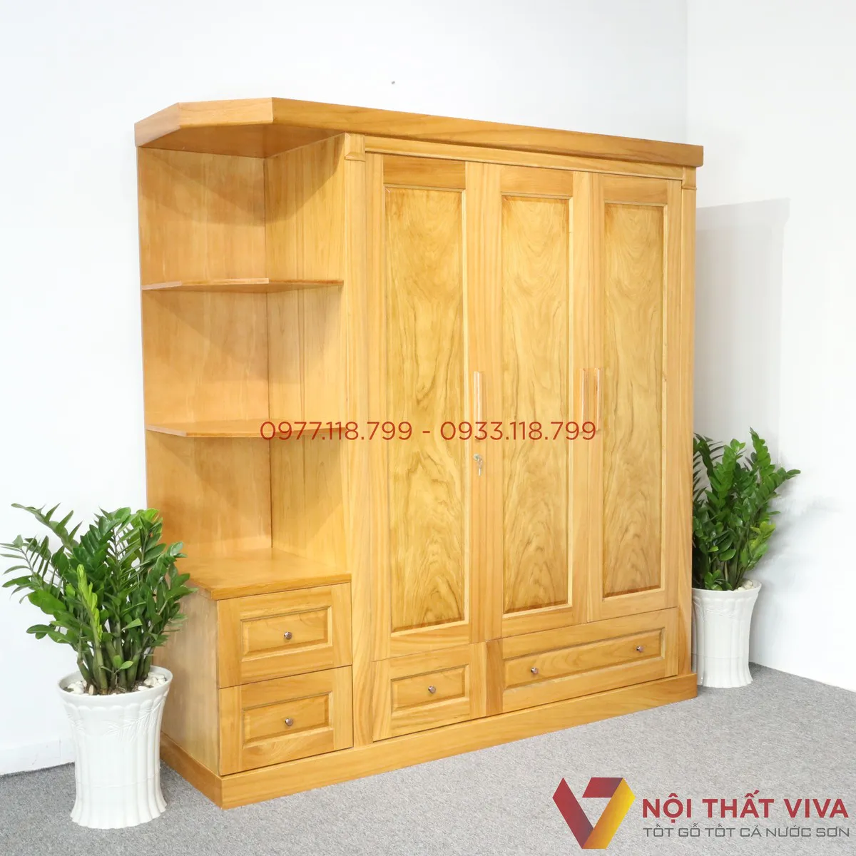 mẫu tủ áo 2 buồng đẹp