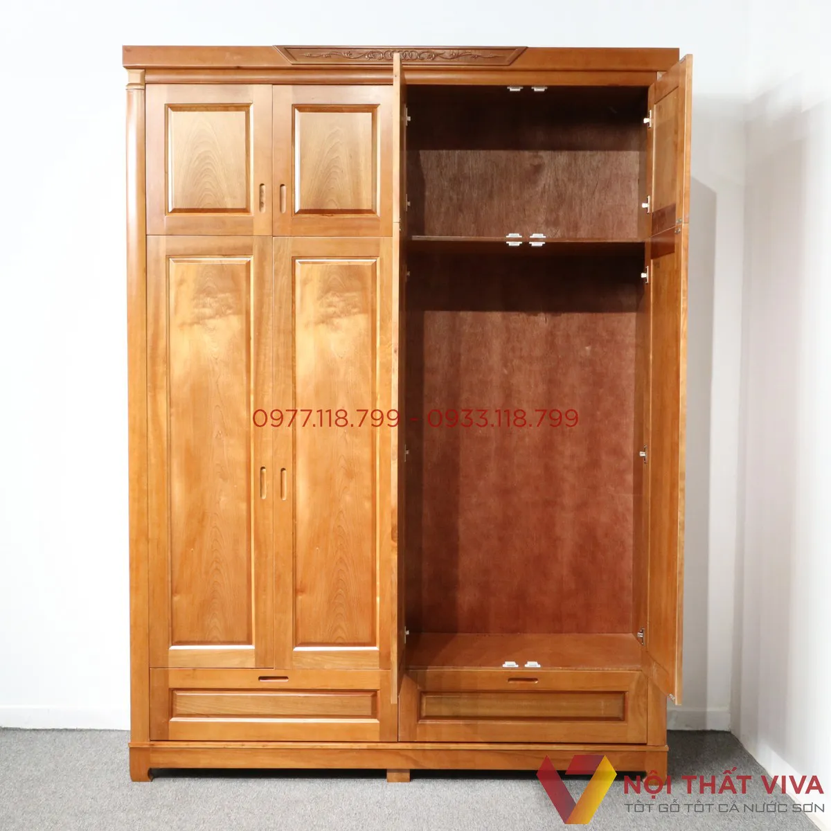 mẫu tủ áo 2 buồng đẹp