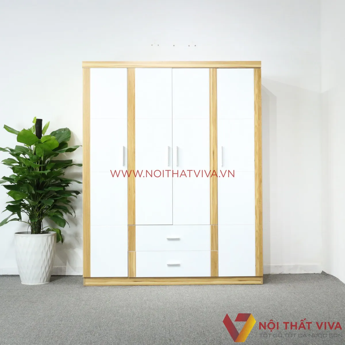 Dắt túi giá tủ quần áo 4 cánh để mua đúng giá, đúng chất lượng