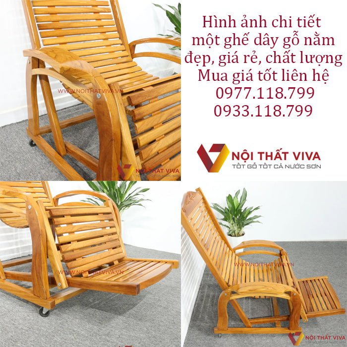 Hình ảnh chi tiết sản phẩm ghế dây gỗ, võng gỗ cơ bản, chân thực nhất.