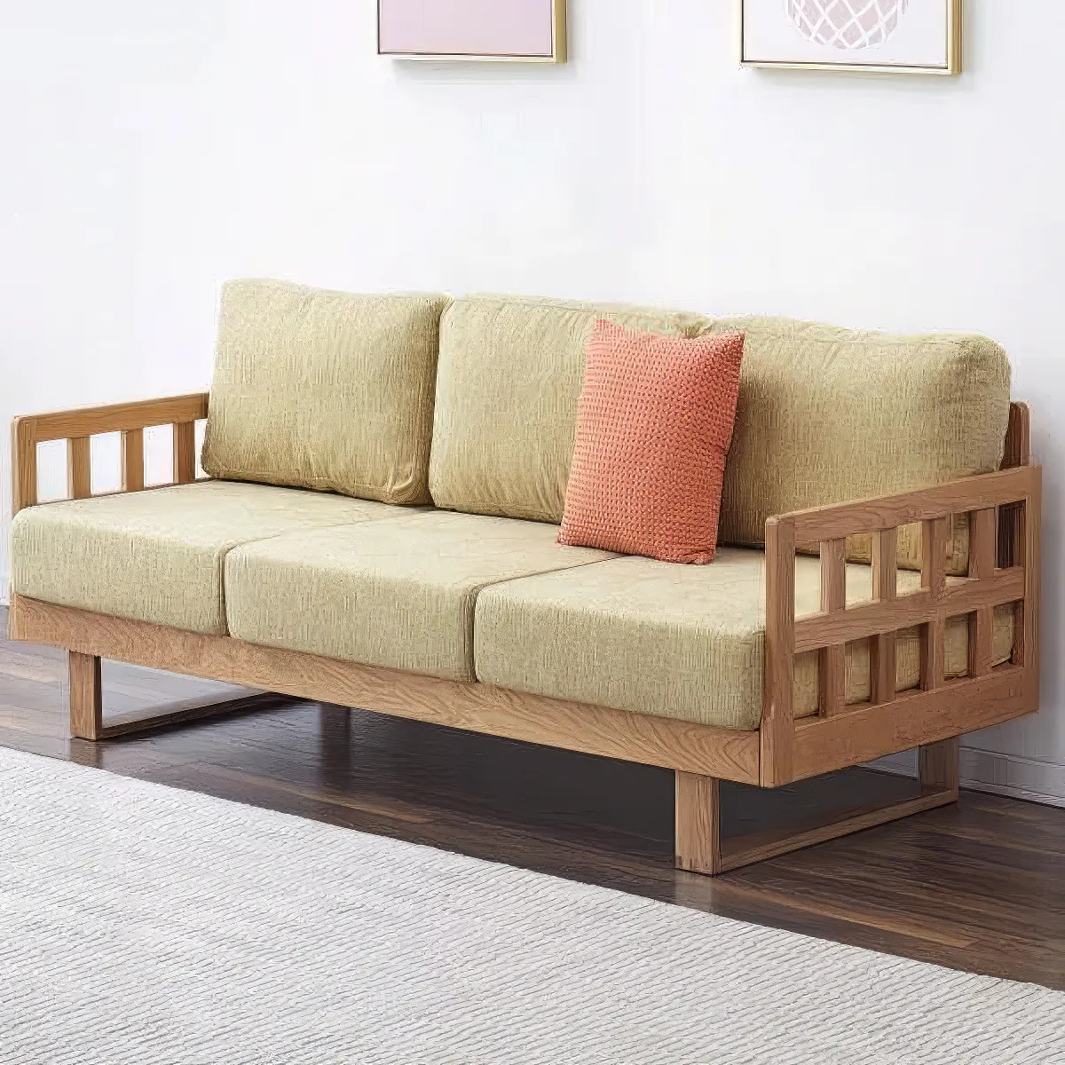 Ghế Sofa Gỗ Giá Rẻ Bọc Nỉ Chất Lượng Thiết Kế Đẹp Hiện Đại