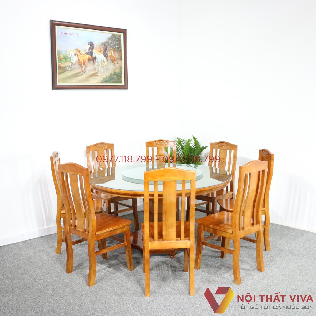 Giá bàn ăn cơm tròn bao nhiêu tiền? Viva báo giá chi tiết cho khách.