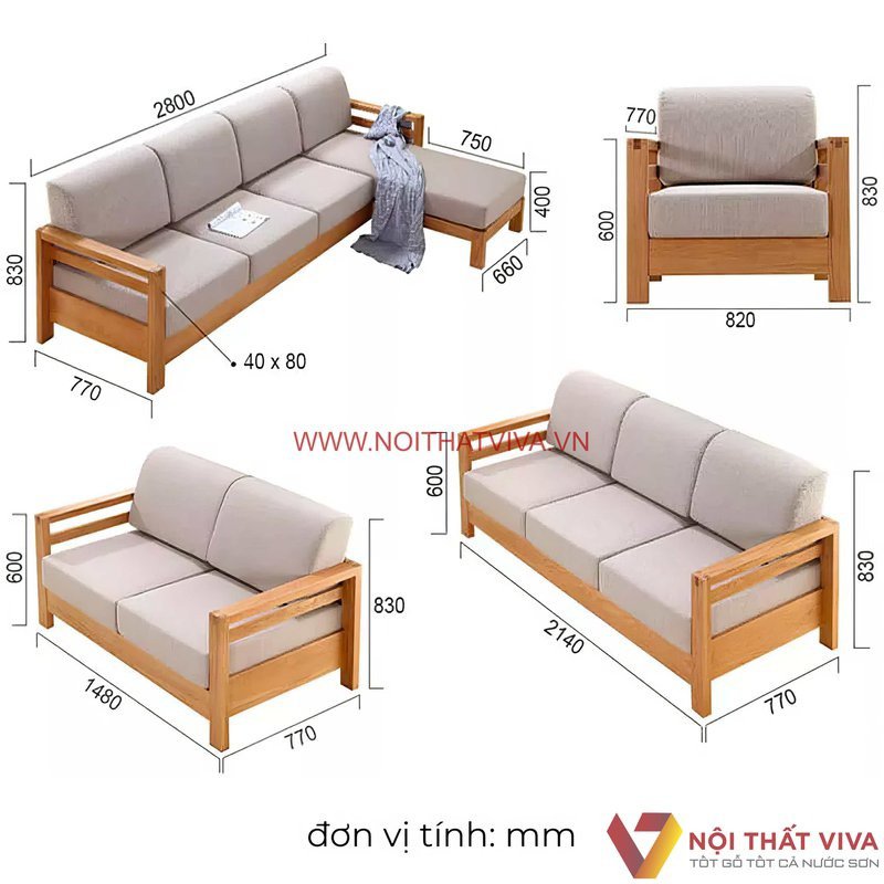 Giá Bàn Ghế Sofa Gỗ Phòng Khách Đẹp - Rẻ Cập Nhật Đầy Đủ Mới Nhất 2024
