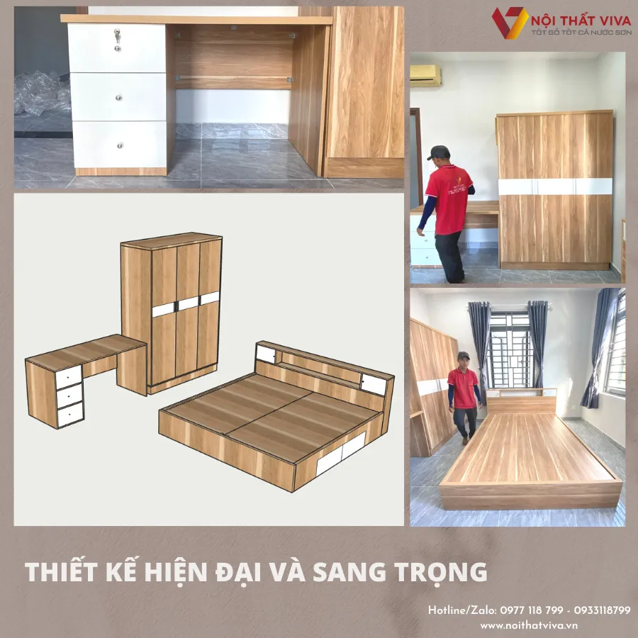 Giá đóng tủ quần áo đi đôi với chất lượng tại Nội thất Viva
