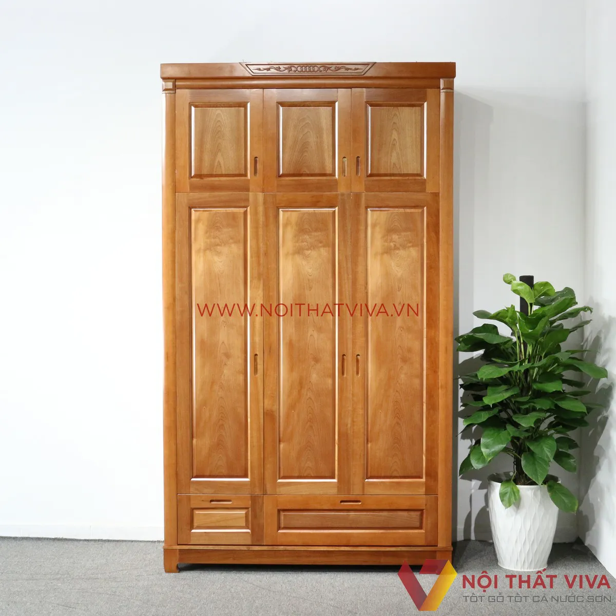 Giá tủ gỗ Xoan Đào 3 cánh hiện nay ra sao? Bí quyết mua được giá tốt