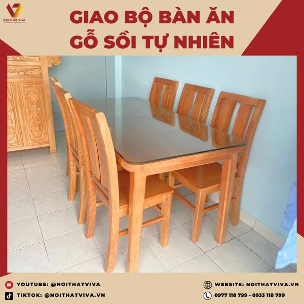 Giao Lắp Bộ Bàn Ăn Gỗ Sồi Nga - Sự Lựa Chọn Hoàn Hảo Cho Không Gian