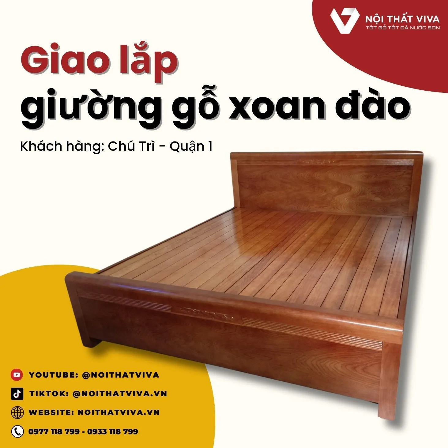 Giao Lắp Giường Gỗ Xoan Đào Đẹp: Giấc Ngủ Thư Thái Và Bền Vững
