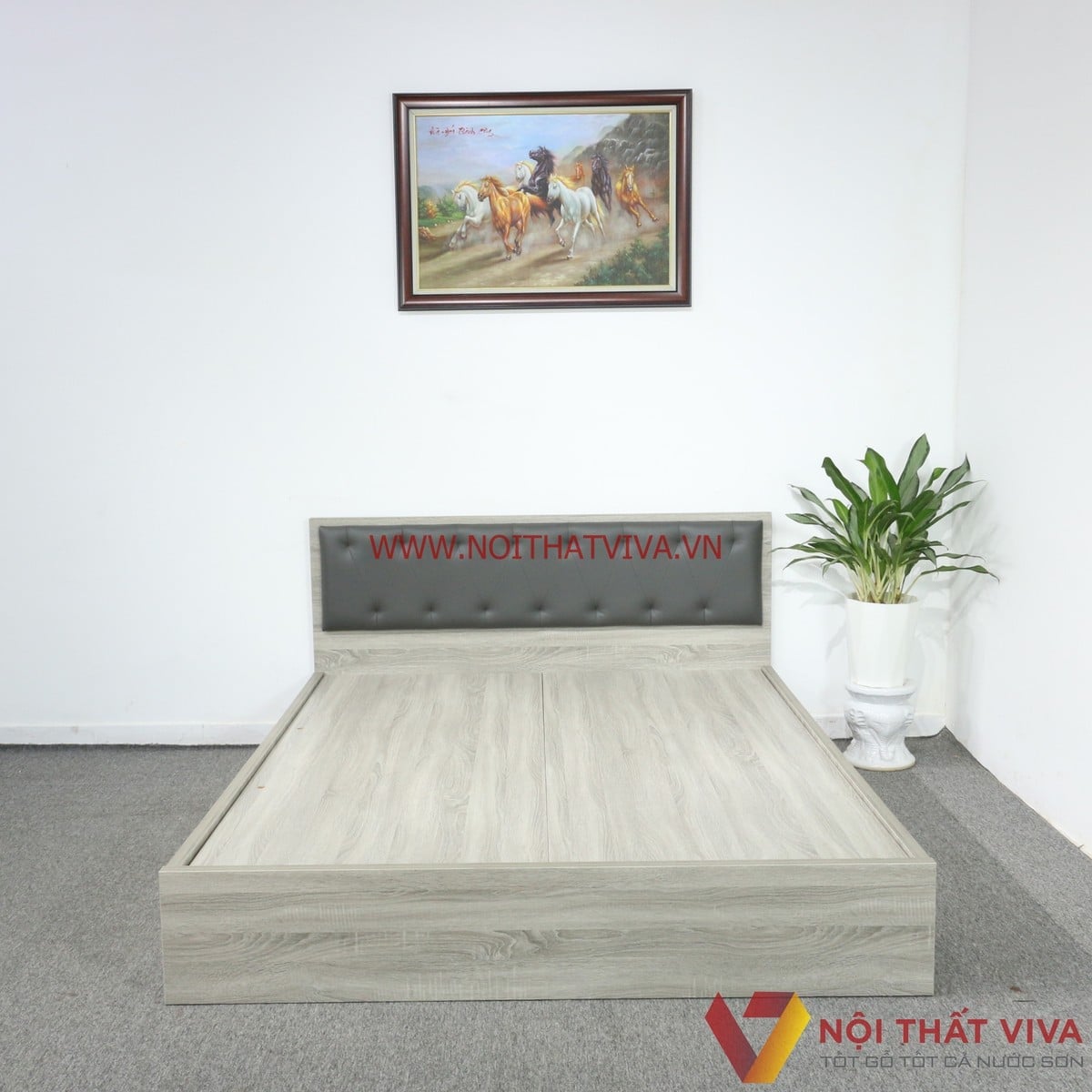 Giường ngủ 1m6x2m - Queen size bed (Giường đ&ocirc;i lớn)