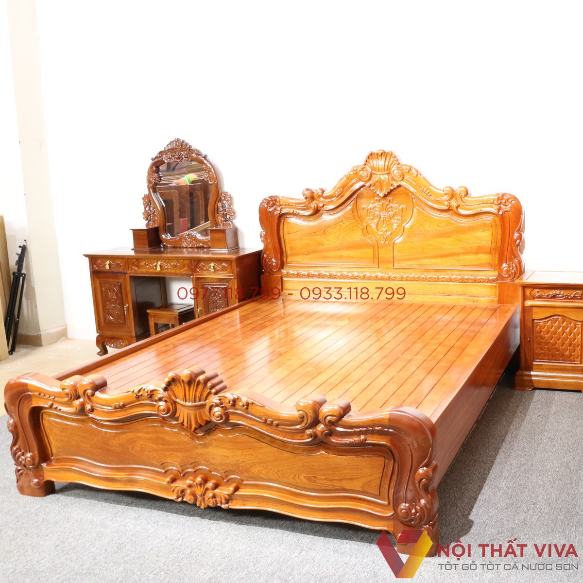 Giường ngủ gỗ lát – Món đồ nội thất thể hiện sự đẳng cấp cho phòng ngủ