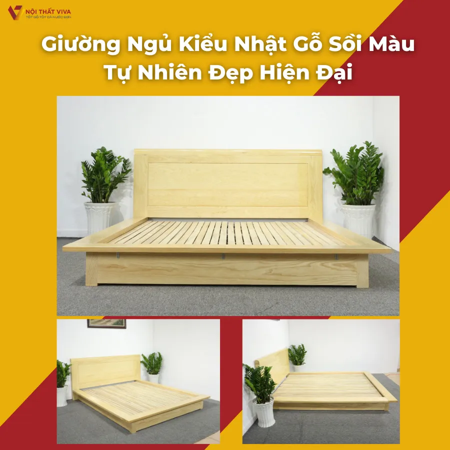 Giường ngủ gỗ sồi Nga: Thăng hạng phong cách phòng ngủ nhà mình!