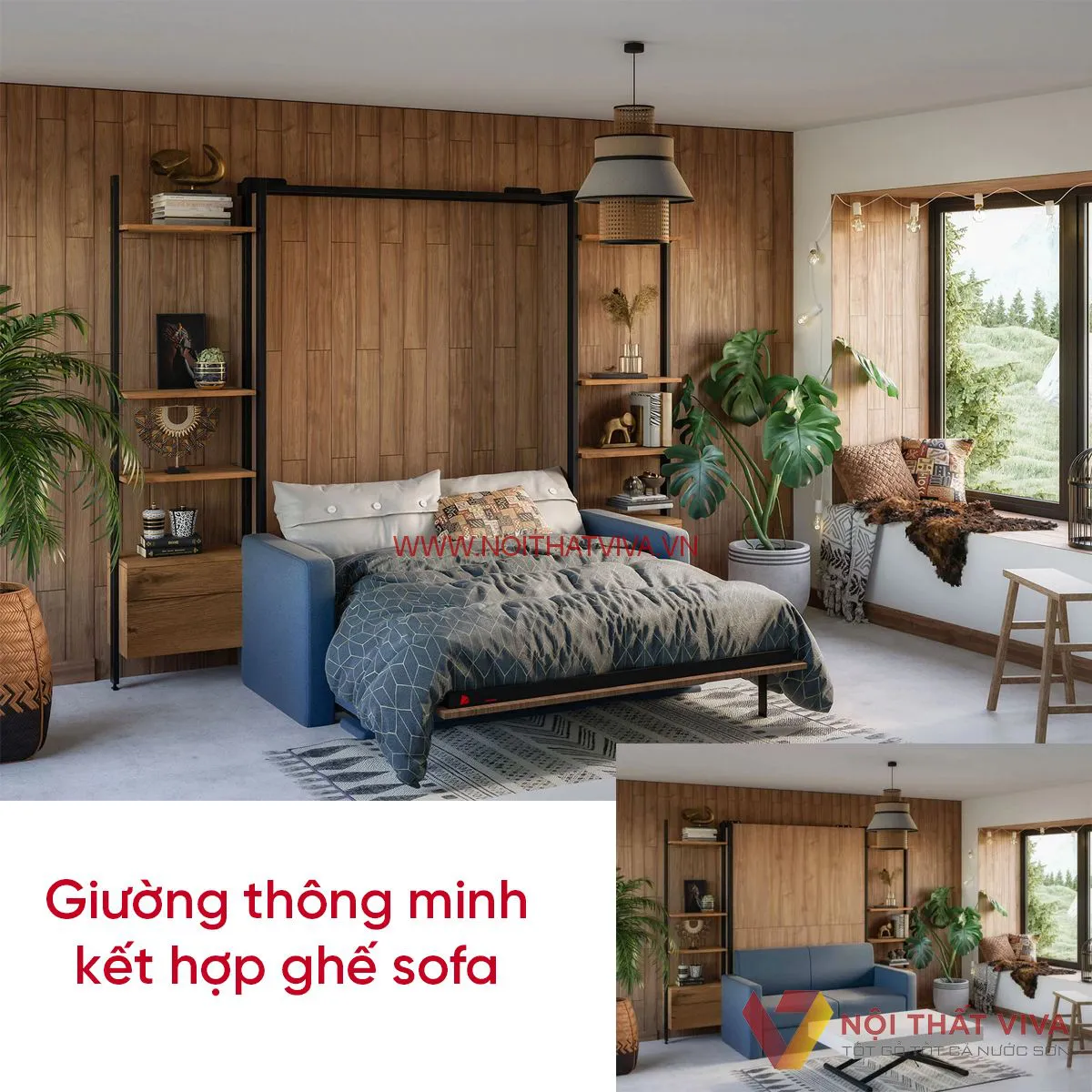 Giường thông minh giá rẻ, giao hàng nhanh tại Nội thất Viva.