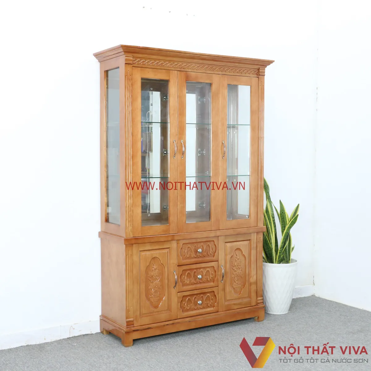 tủ trang trí phòng khách hiện đại