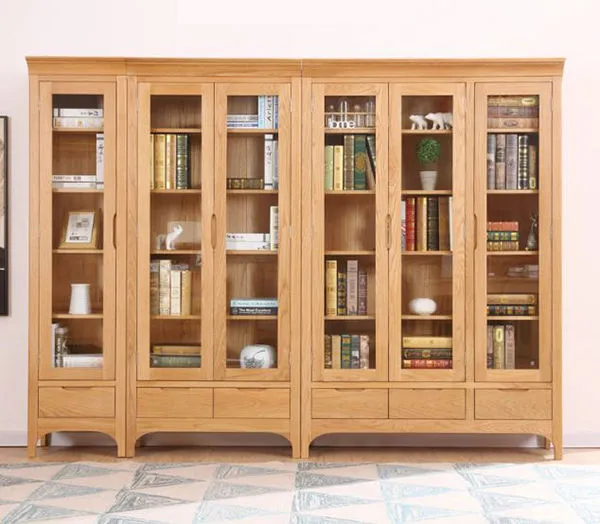 Những mẫu tủ sách có cửa kính hot nhất năm