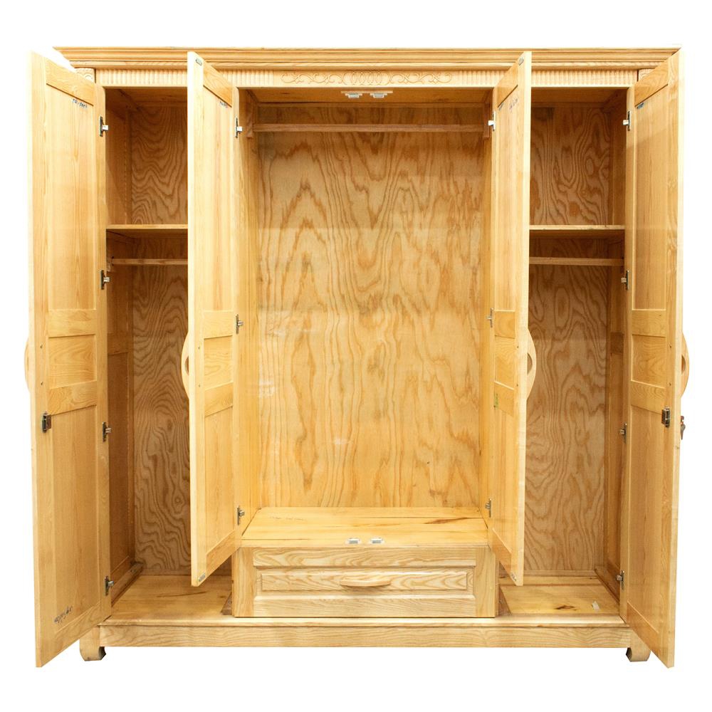 tủ quần áo 4 cánh gỗ sồi nga