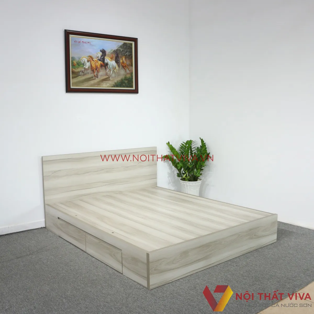 mẫu giường mdf đẹp