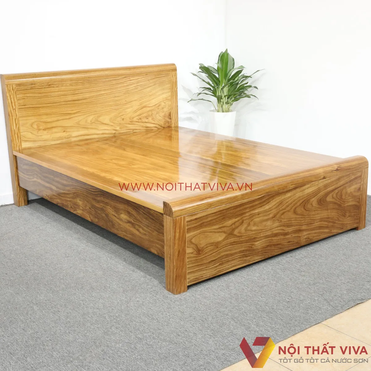 Giường Ngủ Gỗ Hương Xám 1M6X2M Đẹp Giá Rẻ