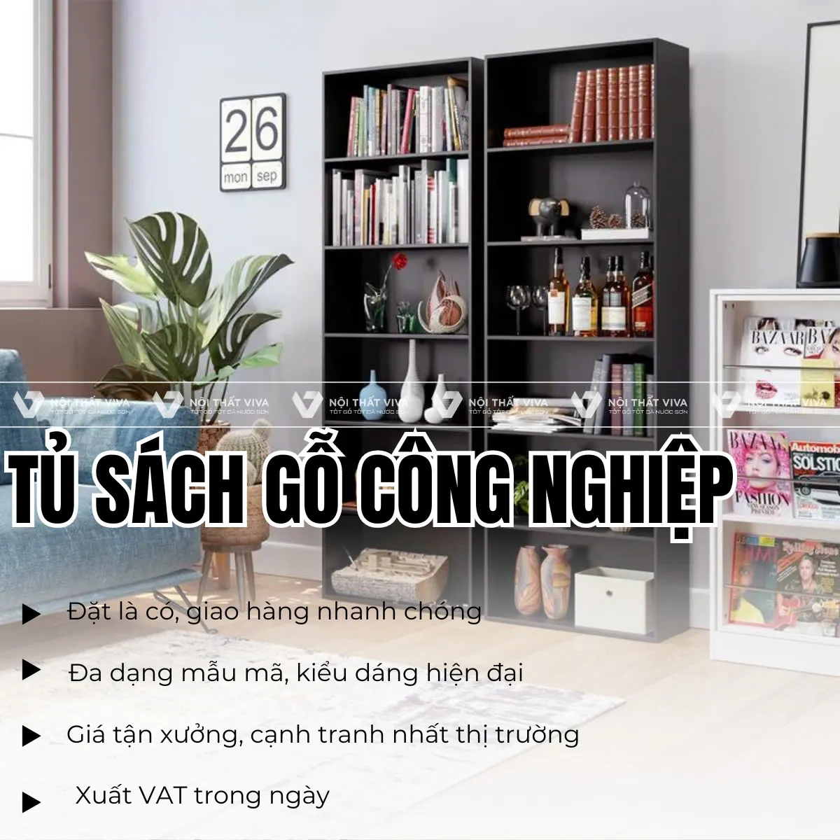 99+ Mẫu Kệ Sách Gỗ Công Nghiệp Bền, Đẹp, Đầy Đủ Các Mẫu Hot Nhất 