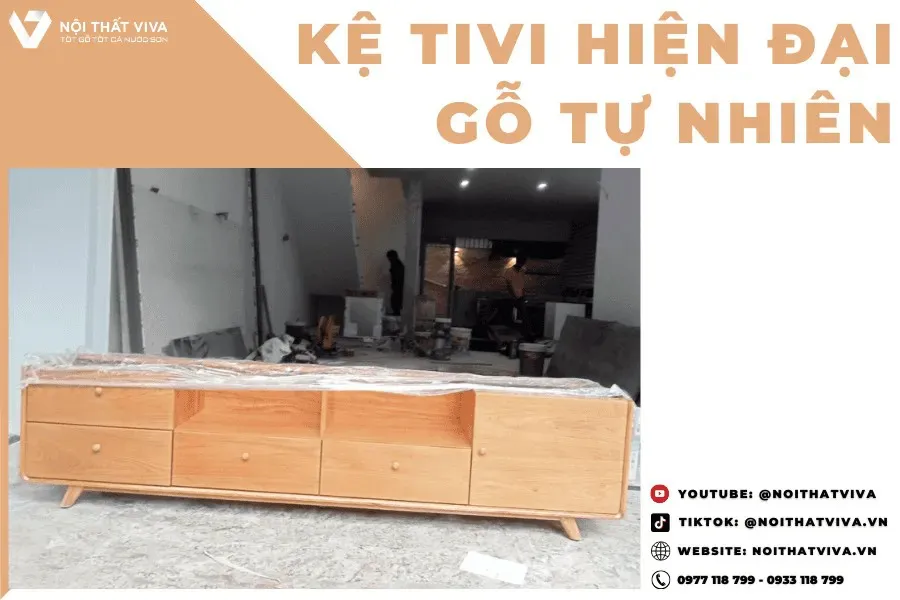 Kệ Tivi Gỗ Tự Nhiên