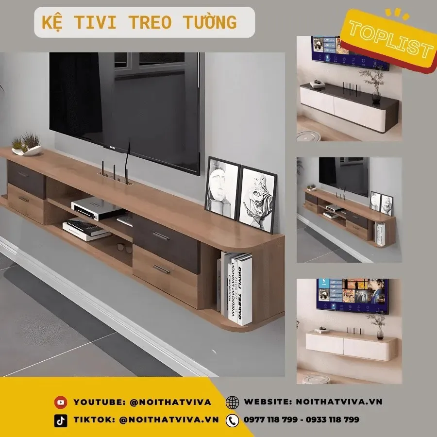 Kệ Tivi Treo Tường