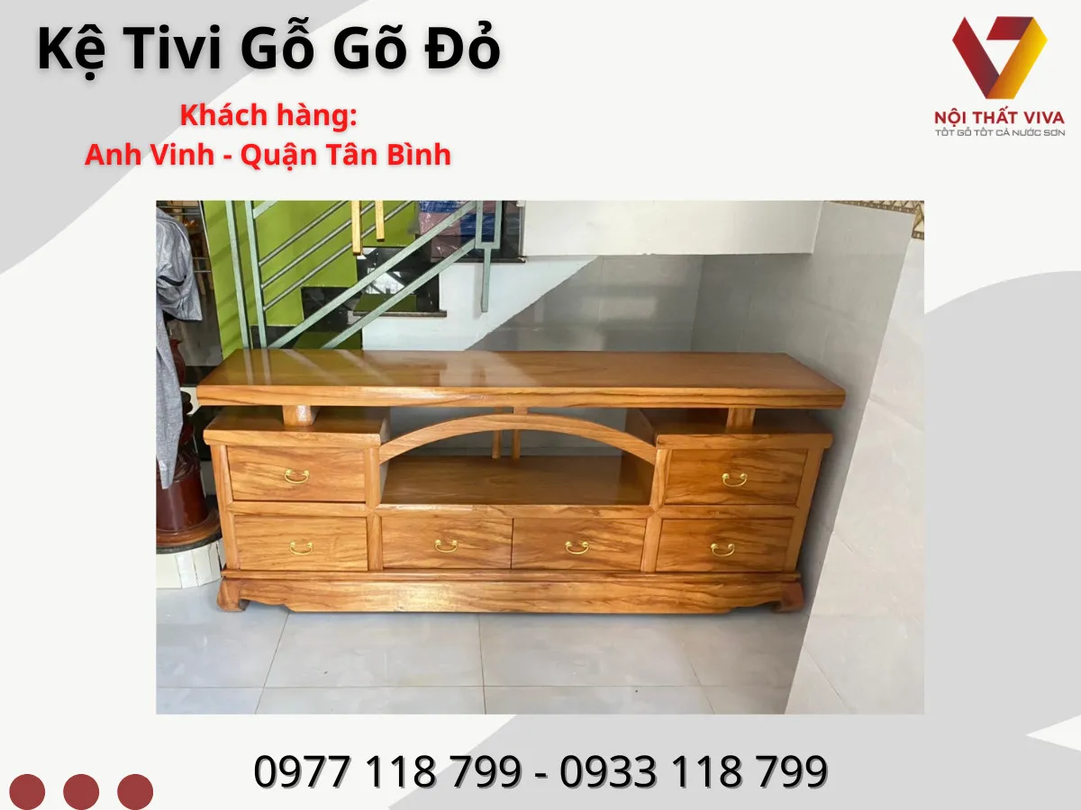 Kệ trang trí tivi phòng khách – Sản phẩm không thể thiếu với các gia đình hiện đại