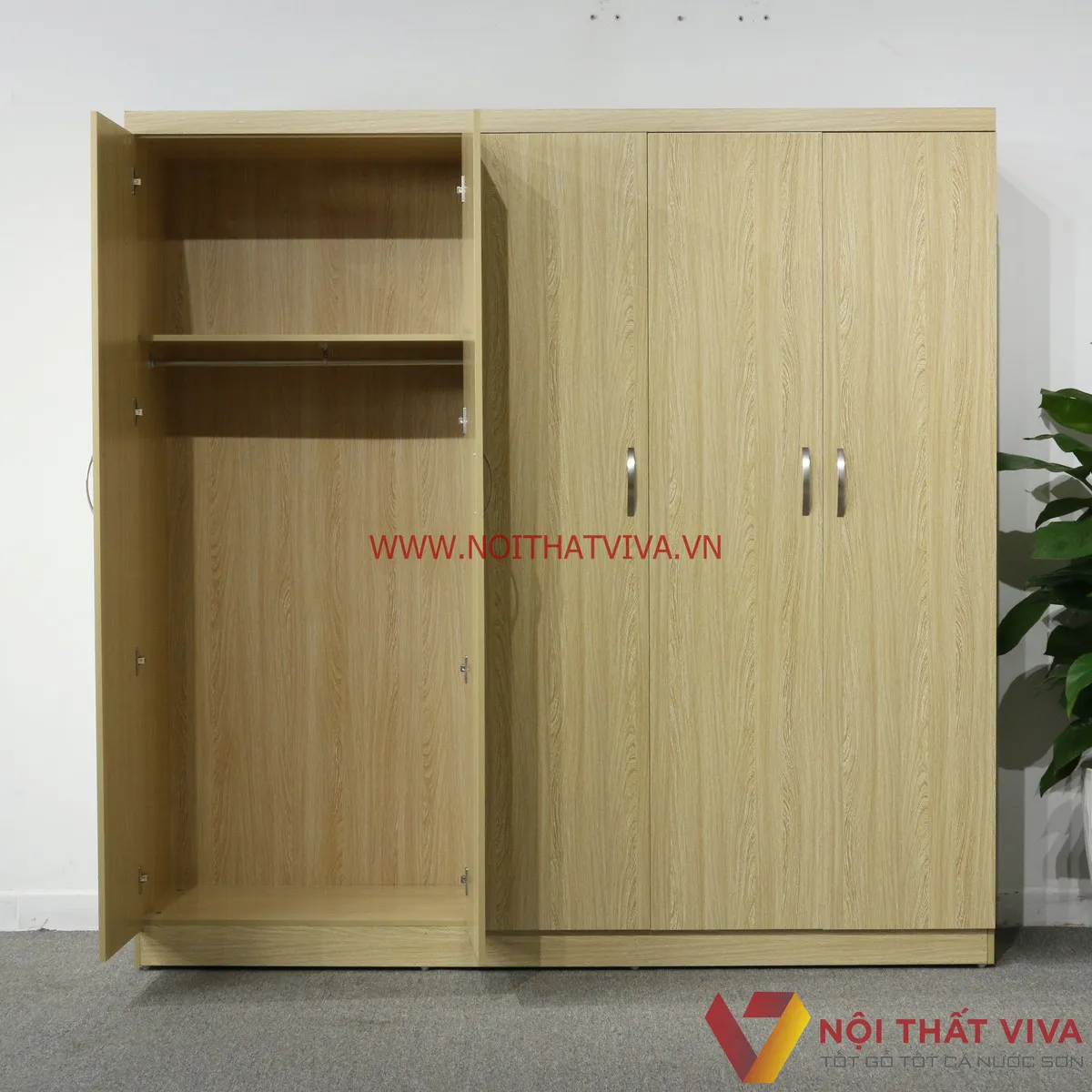 Tủ quần áo cánh lùa cao cấp TA75