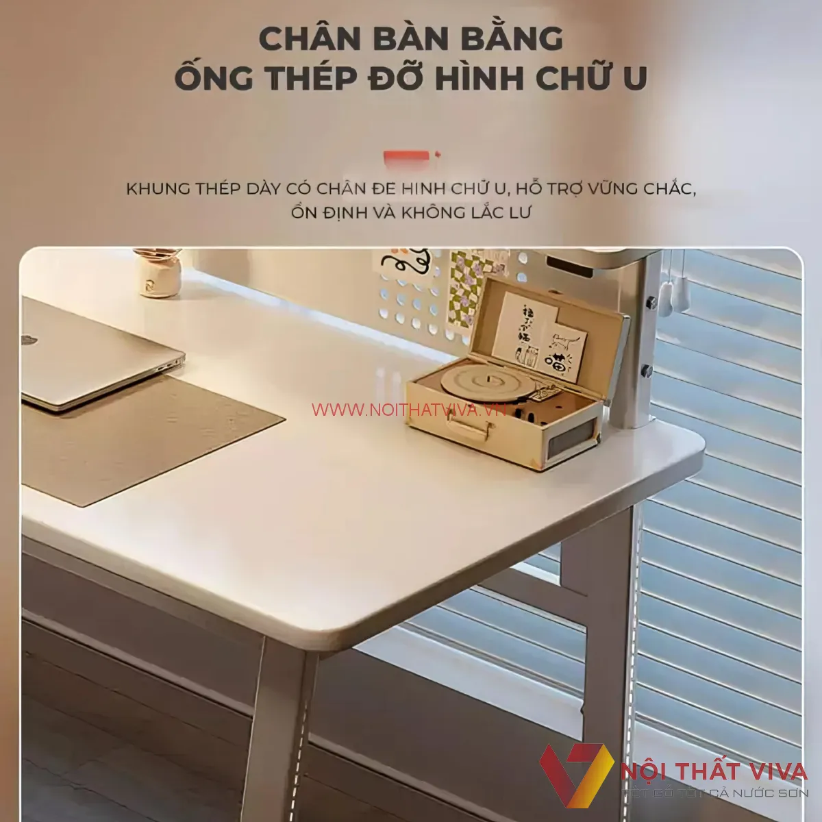 Mẫu Bàn Học Sinh Đẹp Chất Lượng Thiết Kế Tối Giản Đa Năng 