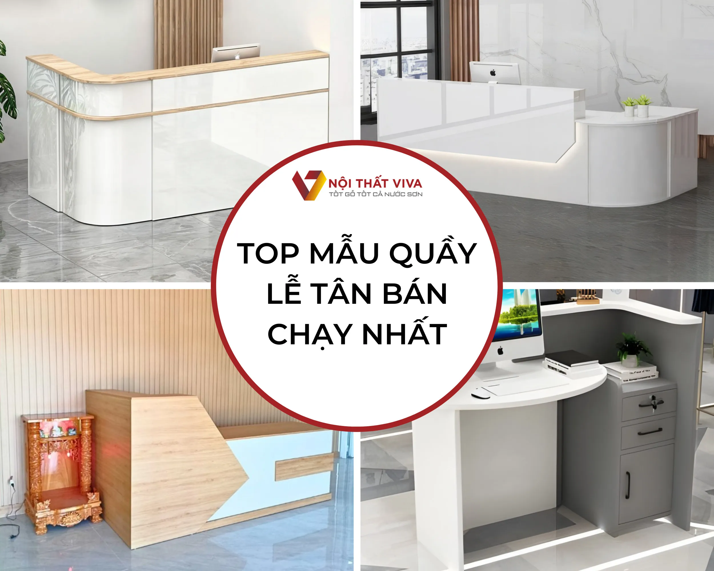 30+ Mẫu Quầy Lễ Tân Gỗ Công Nghiệp Hiện Đại Bền Đẹp Giá Tốt Nhất 2024