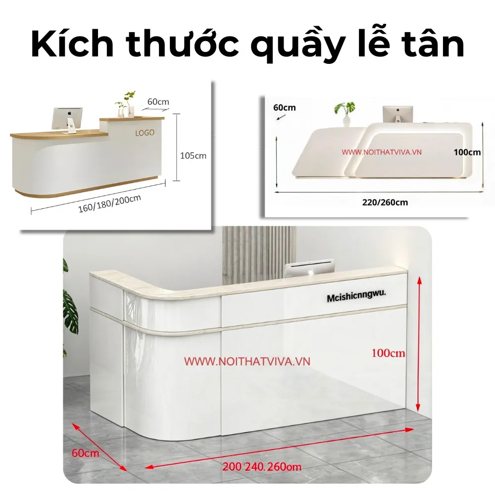 30+ Mẫu Quầy Lễ Tân Gỗ Công Nghiệp Hiện Đại Bền Đẹp Giá Tốt Nhất 2024