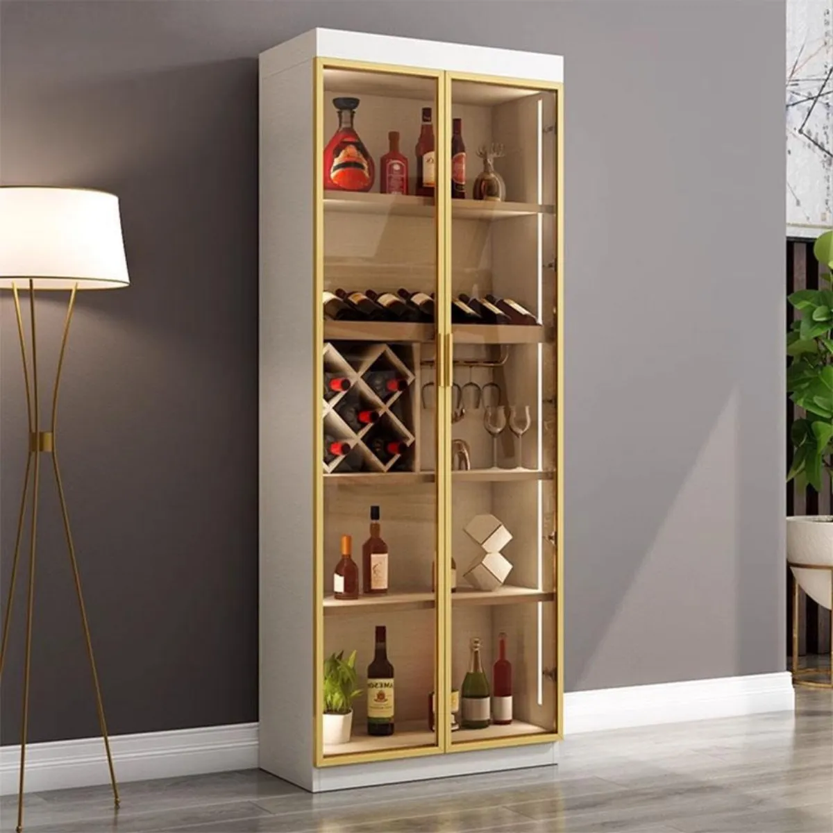 tủ rượu c&aacute;nh k&iacute;nh