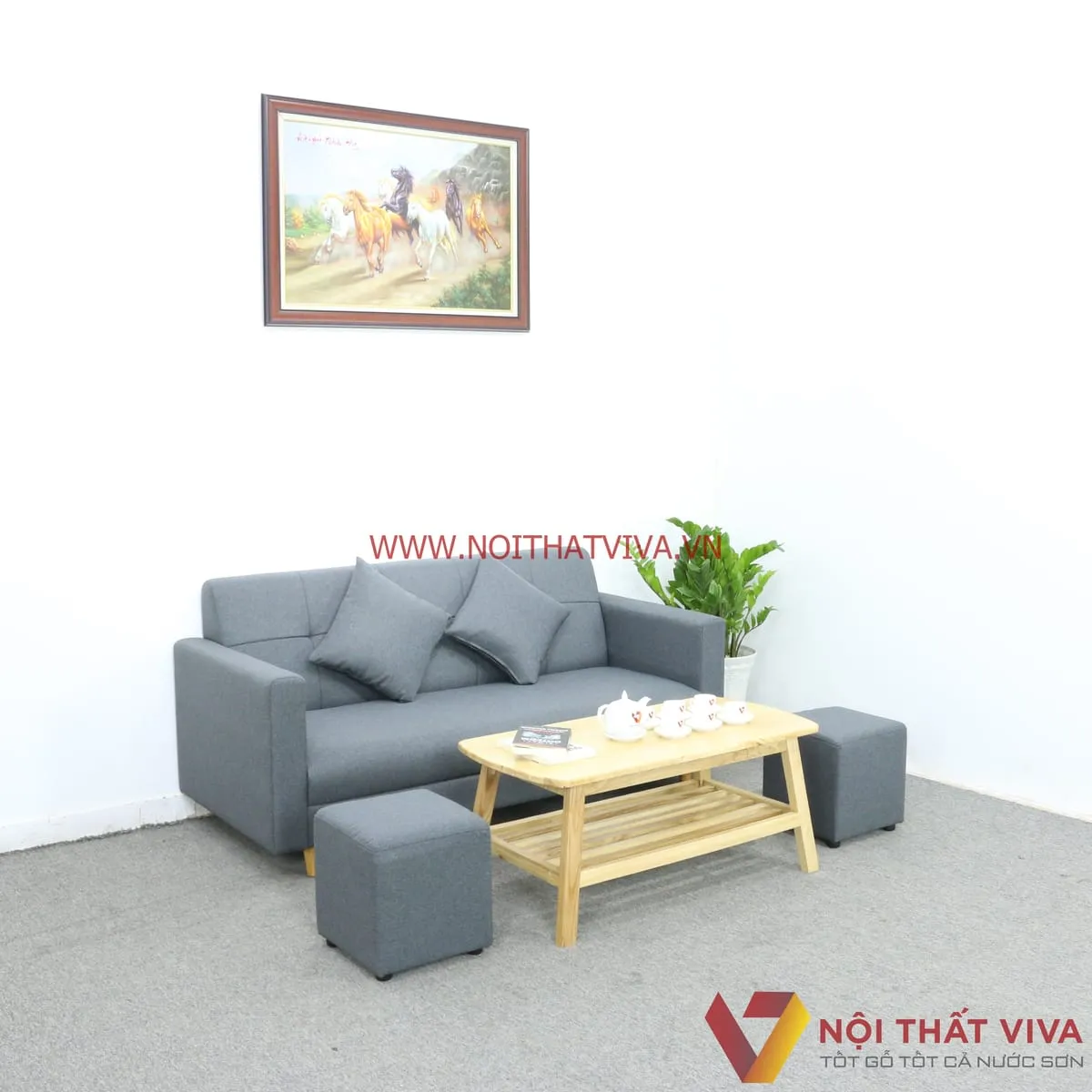 Những bộ bàn ghế phòng khách nhỏ gọn, màu sắc trẻ trung mang phong cách hiện đại
