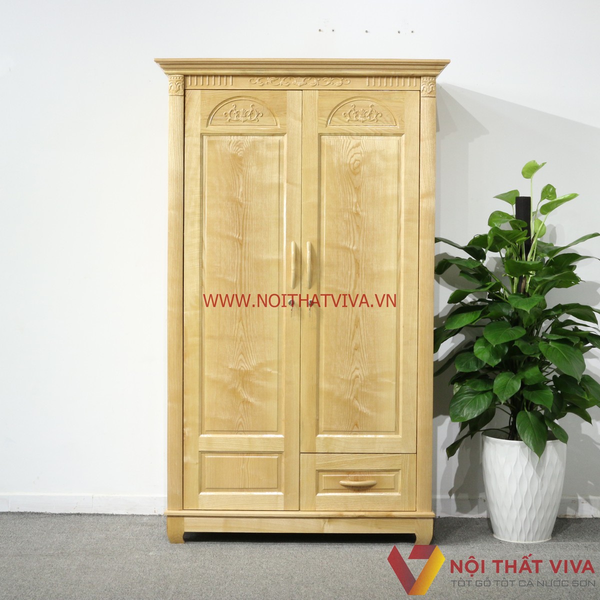 Những điều cần biết trước khi mua tủ quần áo gỗ Sồi 2 cánh